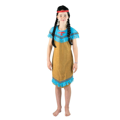 Costume Amérindien Bleu pour Enfants