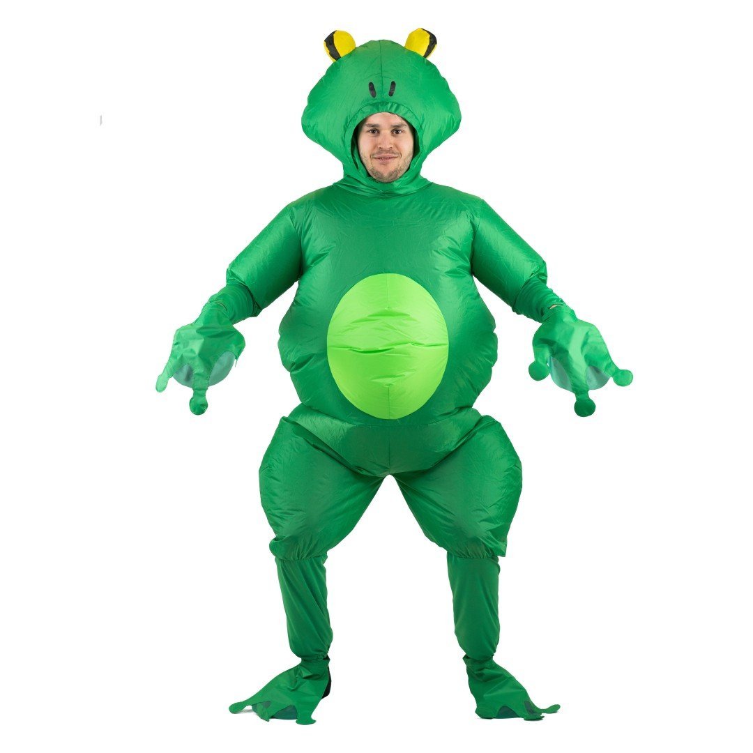 Déguisement gonflable de grenouille animale habille le costume complet de